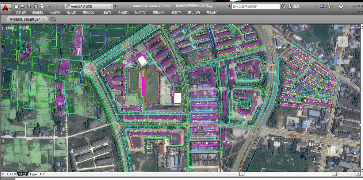 如何将无偏移影像叠加配准（Auto CAD版）_BIGEMAP